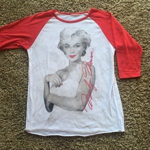 Marilyn Monroe 3/4 Sleeve Shirt